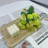 Ramo de Flores Artificiales de Hortensia y Clavel de 5 Ramas Decoración para Gabinete de Vino en Casa Decoración para Arreglo de Boda Venta al por Mayor