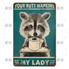 Pinturas Vintage em Lata Estilo Americano de Animais, Paisagens e Edifícios Cuidadosamente Selecionadas para Decoração de Casa