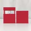 Caixa de Exibição Transparente de Filme PE Manga de Papel Correspondente Caixa de Embalagem Suspensa Saco de Presente Anel de Joia Caixa de Papel para Joias