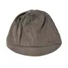 Chapéu simples de cor sólida estilo coreano com aba curta para mulheres, novo gorro fino e respirável para o início do outono que faz o rosto parecer menor, boné para clima frio