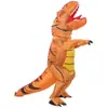 Disfraz Inflable de Dinosaurio Tyrannosaurus Rex de Halloween Transfronterizo Atuendo de Cosplay Disfraz de Mascota Inflable de Dibujos Animados Accesorio de Escenario