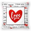 Comercio exterior feliz día de san valentín amor AMOR funda de almohada de terciopelo melocotón almohada funda de almohada fabricantes de plataforma transfronteriza suministro
