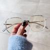 Nuevas gafas para miopía con montura TR90 de estilo coreano con espejo plano antiluz azul y té esmerilado irregular de Chiai.