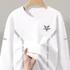 Sudadera con Capucha para Hombre 2026 Cuello Redondo Sudadera Informal Holgada Camiseta Top Versátil Ropa para Hombre Camisa de Manga Larga Capa Base Hombre