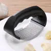 Espremedor de Alho de Aço Inoxidável Ferramenta Manual Multifuncional para Esmagar Alho na Cozinha Amassador de Alho Doméstico Ferramenta Espremedora de Pasta de Alho