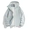 Chaqueta Protectora Solar de Seda de Hielo para Hombre para Verano, Protección UV, Transpirable, con Capucha, Chaqueta para Deportes al Aire Libre y Pesca