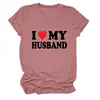 Yo Mi Marido Amazon Ebay Estación Independiente Moda Elegante Camiseta de Mujer Cuello Redondo Manga Corta Ropa Interior Exportación