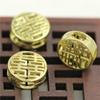 13mm Contas de Felicidade Dupla de Cobre Fundido DIY Antigo Hairpin Mão Contas de Corda Material Acessórios
