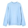 Suéter gris estilo americano holgado suave estilo ceroso para mujer Otoño e Invierno 2025 Tejido de punto de cuello redondo grueso de vellón de oveja