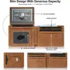 Carteira Rastreadora Samsung Mais Vendida no Exterior para Homens Ultra Fina com Folhas Soltas Grande Capacidade Porta-Cartões Anti-Roubo Rfid