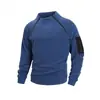 Sudadera con capucha deportiva casual holgada de color liso con cuello alto, cálida, de forro polar coral para hombre, Amazon Primavera/Otoño