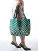 Bolsa de Hombro Grande de Tejido Volador de Gran Ola de Alto Valor Moda Transfronteriza Versátil Popular en Internet Japonesa Gran Capacidad Dos Tonos