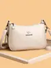 Nuevo Bolso de Madre de Cuero Suave en Relieve 2026 para Mujeres de Mediana Edad, Bolso de Hombro Cruzado de Moda Versátil de Gran Capacidad