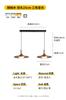 Luminária de Jantar Lustre Estilo Japonês Vento Silencioso Retro Cor de Noz Lâmpada de Mesa Bar UFO Nova Lâmpada de Mesa Ilha Zen Chinesa