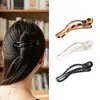 Amazon Nuevo Clip de Pato Retro con Estampado de Leopardo Clip para Moño en la Parte Posterior de la Cabeza para Mujeres Pasador de Peinado Semirecogido de Alta Gama Pasador para el Cabello