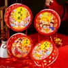 Linternas de Conejo del Festival de Mediados de Otoño Hechas a Mano DIY Portátiles para Niños Kit de Materiales de Regalo Dibujos Animados Linternas Brillantes de Mediados de Otoño para Montaje de Puesto