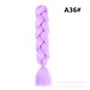 Peruca Tranças Africanas Twist Cor Única Dreadlocks Corda de Cabelo Degradê Fibra de Alta Temperatura Tranças Dreadlocks Pacote de Cabelo Trançado Cor Degradê