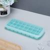 Caixa de Gelo de Silicone com Tampa Grau Alimentício Silicone Platina Sem Sabor Caixa de Gelo de Silicone Doméstico Comercial Congelamento Rápido Molde de Caixa de Gelo Auto-gelante