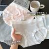 7A Antibacteriano Doce Menina Gelo Seda Roupa Interior Do Sexo Feminino Estudante Traceless Nu Quadril Fino Algodão Virilha Cintura Média Cuecas