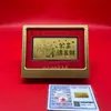 Se puede enviar en nombre de otros: Producto nuevo de oro puro 999, riqueza y prosperidad, exhibición de billete de oro para atraer la fortuna, regalo creativo, recuerdo de evento