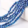 Contas de vidro cristalino coloridas brilhantes galvanizadas acessórios para joias DIY fabricantes de contas suprimento direto acessórios para joias de cristal