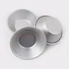 Molde para tarta de huevo de crisantemo acolchado de aleación de aluminio, molde para hornear tarta de huevo portuguesa, pastel, pudín, paquete de 10, venta al por mayor