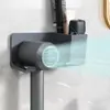 Suporte para Secador de Cabelo, Suporte de Chão para Secador de Cabelo de Banheiro sem Furos, Prateleira de Parede para Colocar Secador de Cabelo no Banheiro