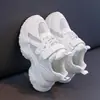 Tenis blancos para niña, nueva colección primavera/otoño 2026, suela suave, malla transpirable, adecuados para preescolar, también disponibles en estilos para niño, edades 6-12