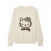 Fábrica de Ropa para Mujer Transfronteriza Venta al por Mayor 2026 Nuevo Retro Hello Kitty Suéter de Punto de Manga Larga
