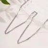 Suministro directo de fábrica nuevo collar para mujer de anillo simple unido a anillo estilo hip-hop de Europa y América más vendido collar de personalidad y temperamento