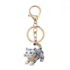 Llavero de gato esmaltado, colgantes surtidos multicolor, decoraciones para mochila de estudiante, accesorios de regalo para eventos festivos