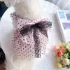 Vestido de Gato con Encaje de Lunares Nueva Primavera y Verano Transpirable Protección Solar Vestido de Princesa Ropa para Gatos