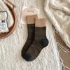 Calcetines Gruesos de Invierno para Hombre, Cálidos y Delgados, Trillón, Calcetines para Mujer, Medias de Caña Media, Combinación de Colores, Vintage, Modernos, Versátiles, de Caña Media