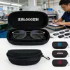 Estuche para gafas de EVA, estuche para gafas hecho a medida, antipresión, anticaída, ligero y portátil, estuche con cremallera negra, estuche para gafas de tela Oxford, OEM