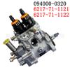 6217-71-1121 Bomba de combustível common rail 094000-0322 é adequada para motor Komatsu SA6D140E-3