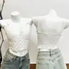 Artículo popular de comercio exterior: Lencería de Espalda Bonita con Encaje de Perlas Huecas y Espalda Adornada, Camisola con Diseño de Fruncidos de Alta Elasticidad