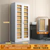 Gabinete de Archivo de Acero para Oficina, Gabinete de Hierro para Comprobantes Financieros con Cerradura, Estantería para Documentos de Archivo, Gabinete Bajo para Almacenamiento del Hogar
