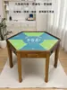 Mesa Sólida de Madera para Ajedrez y Cartas para Entretenimiento al Aire Libre, Mesa Pentagonales de Seis Esquinas Estilo Chino, Mesa con Patas de Perro para Jugar Cartas y Juegos