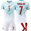 Conjunto de Jersey de Visitante de Portugal para la Copa del Mundo 2026 No. 7 C. Jersey de Ronaldo No. 8 B. Uniforme de Fútbol Transfronterizo para Niños Niños Fernandes