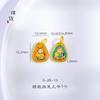 Acessórios diy de ouro de longa data vermelho pingente de coelho de ouro japonês Benmingnian marca pulseira colar mulheres