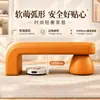 Banco longo de couro cor creme para fim de cama banco de entrada de casa banquinho para trocar sapatos sala de estar hall de entrada estofado macio loja de roupas banquinho para experimentar sapatos comercial