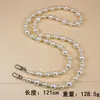 Bolso Cruzado de Perlas Irregulares Lanyard Largo Portátil para Teléfono Móvil Lanyard Sencillo de Perlas para Teléfono Móvil Cadena para Teléfono Móvil Cadena Cadena