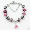 Amazon Joyería Pulsera de Perlas con Diamantes Completos Retro Europea y Americana Pulsera de Perlas de Resina de Cristal DIY para Mujer