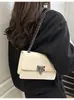 Bolso Retro Texturizado Estilo Coreano para Mujer, Nuevo Bolso Cuadrado Pequeño con Cadena de Moda, Moderno y Elegante, Bolso Sencillo de Hombro o Axila para el Día a Día
