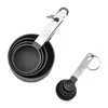 Venta al por mayor del fabricante Juego de tazas medidoras de acero inoxidable de ocho piezas, Juego de tazas y cucharas medidoras de plástico, Herramientas de cocina para hornear del hogar