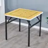 Mesa de Ajedrez Cuadrada Mesa de Mahjong para Estudiantes Plegable Simple para el Hogar Frotada a Mano Mesa de Comedor para Dormitorio Doble Propósito Apartamento Pequeño para Dos Personas