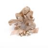 Temperamento Coreano Laço de Pérola e Strass Elástico de Cabelo Grosso Rede Fio Corda de Cabelo Corda de Rabo de Cavalo Elástico Atacado Acessórios de Cabelo