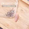 ZM Zircônia Novo Brilho Super Fundo Plano Cor Morgan Pedras de Strass para Unhas Tamanho Pequeno Forma Irregular Pedras de Strass Gotas d'Água Adesivos de Unhas Acessórios de Strass 34