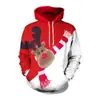 Otoño 2026 Nuevo Estilo Europeo y Americano Chaqueta para Mujer Sudadera con Capucha Estampado de Papá Noel Estilo Europeo y Americano para Pareja