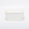 Tazón de papel desechable cuadrado Papel Kraft Tazón Sarah Tazón para fideos instantáneos Skin fría Para llevar Empaque doméstico Caja para ensalada y almuerzo